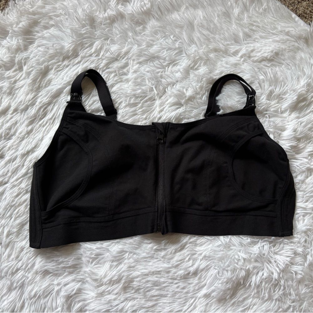 Momcozy Nursing Bra Adjustable Black Womens Size Large